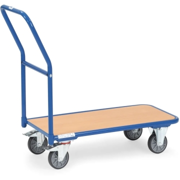 Fetra Magazinwagen Tragkraft 250 kg Ladefläche 850 x 450 mm RAL 5007 Brillantblau