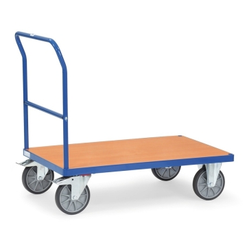 Fetra Schiebebügelwagen MultiVario-Transporter, 500 kg Tragkraft, 850 x 500 mm, RAL 5007 Brillantblau