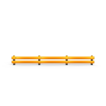 Rack-Mammut® Rammschutzbarriere Doppelplanke, Länge 6,00 m